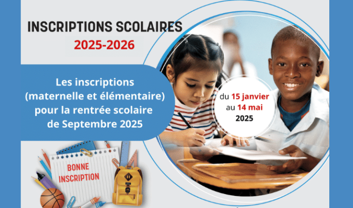 Inscription scolaire 2025